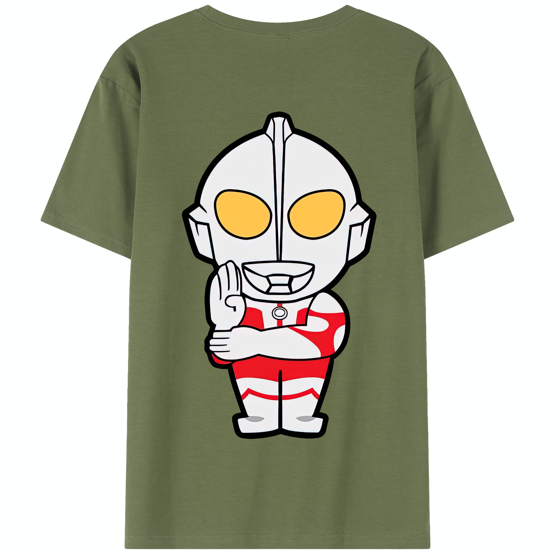 （画像用） ウルトラマン Ultraman 綿100％半袖Tシャツ（背面プリント）